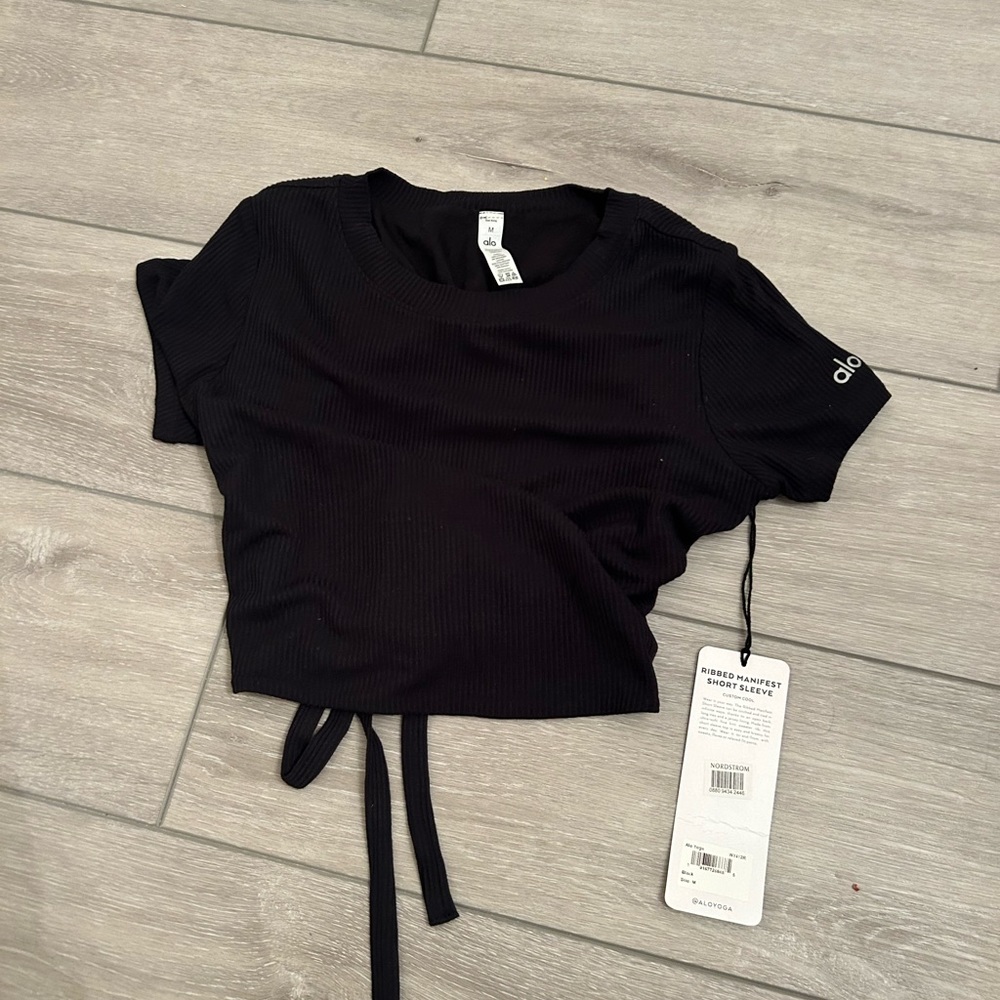 Alo yoga ribbed short sleeve
